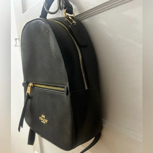 Coach Black Backpack with Gold Accents - Picture 2 of 3